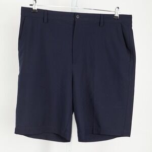 FootJoy Performance Golf Shorts Men 38 Navy Blue Stretch Flat Front